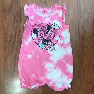 Baby Gap + Disney Baby Girl Tie-Dye Romper Size 12-18 Months
